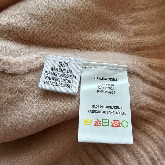 Seven Sisters V-neck Mossy Yarn Sweater - 2018 - Blush - Sz S - NWT - Picture 4 of 10